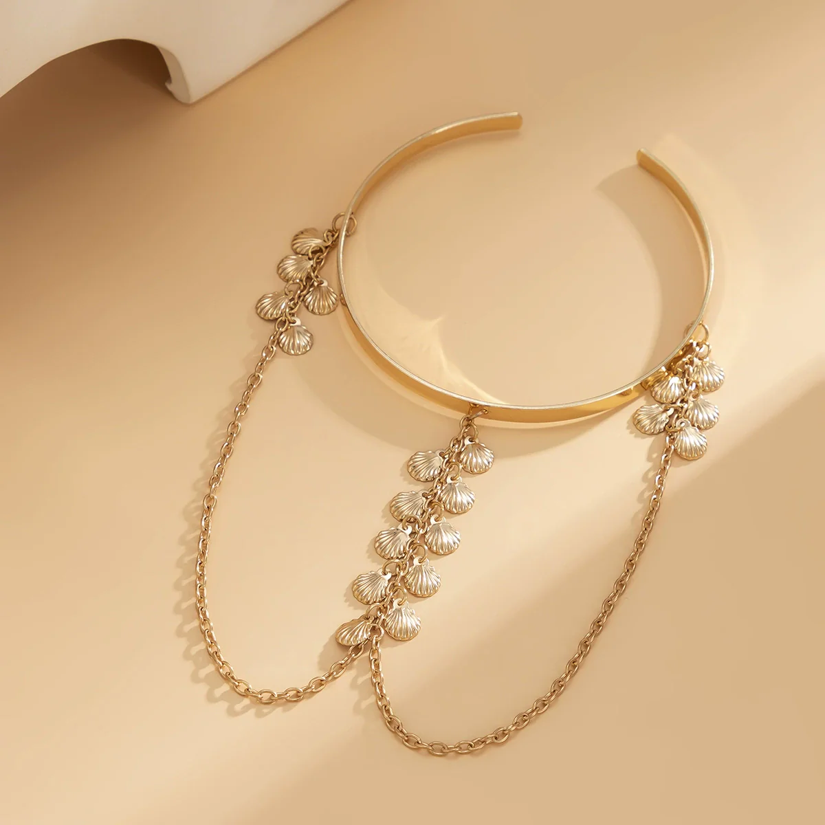 Jewelry Metal Iron Chain Arm Chain Star Pattern Open Bracelet For Women - Image 5