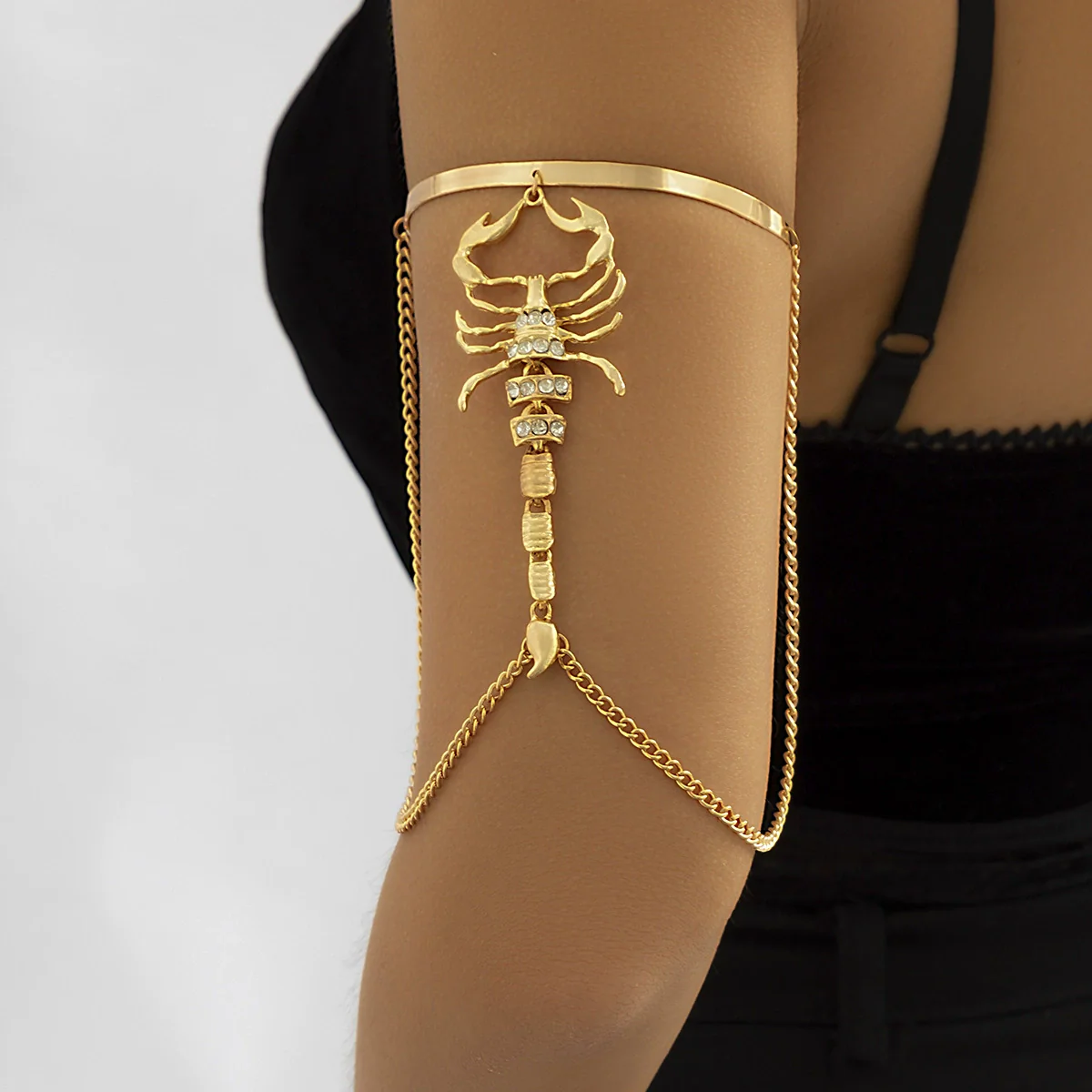 Jewelry Metal Snake Scorpion Arm Ring Bracelet With Electroplating - Image 6