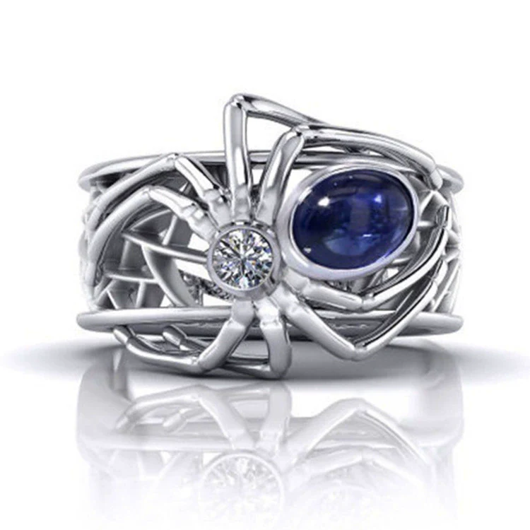 Jewelry Metal Spider Ring Punk Style Insect Pattern Electroplated - Image 3