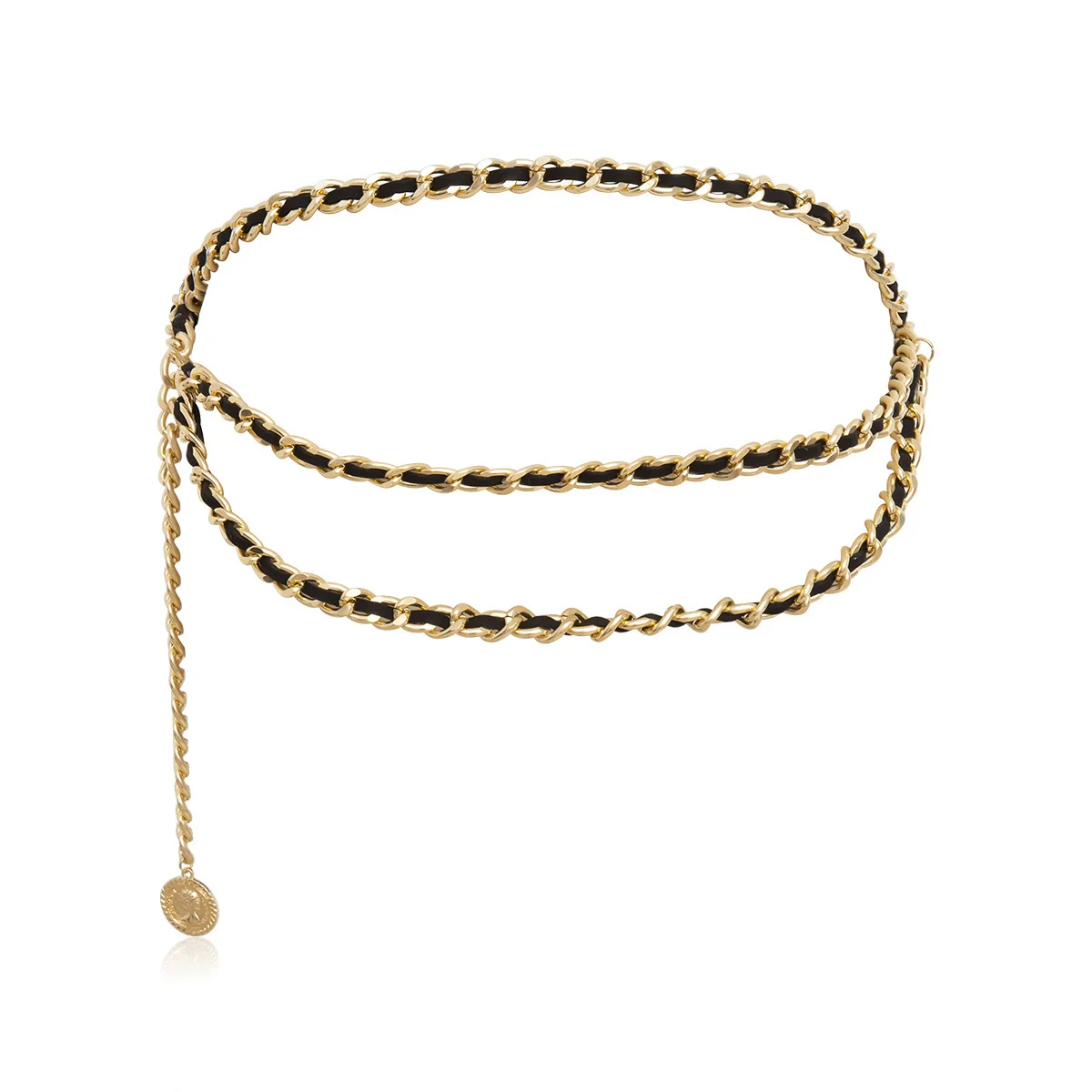 Jewelry Multi Layer Body Chain Waist Chain Metal Geometric Portrait Retro Sexy Fashion - Image 4