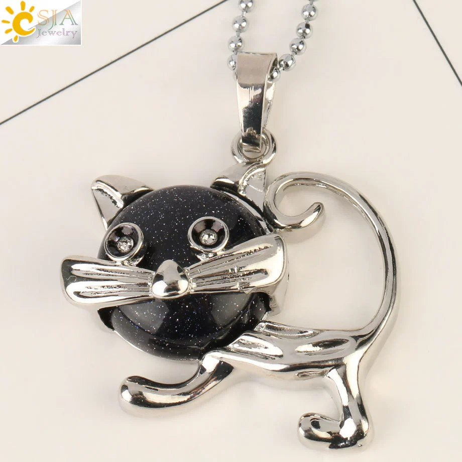 Jewelry Natural Crystal Alloy Pendant Necklace With Animal Pattern For Ladies Minimalist Style - Image 7