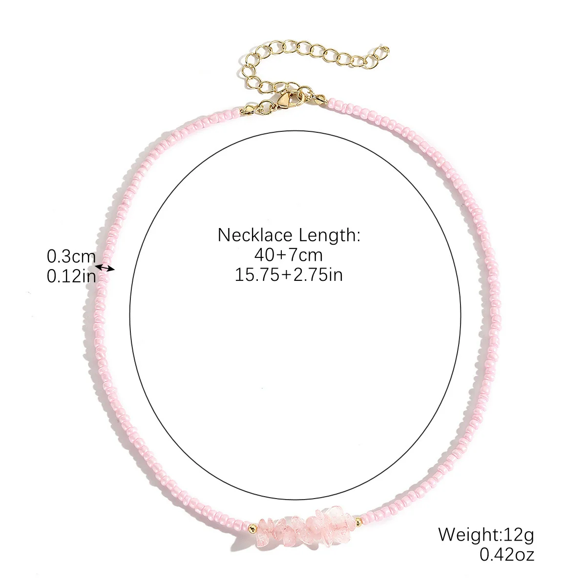 Jewelry Necklace Artificial Crystal Heart Flowers Geometric Animals Zodiac Handmade Electroplated Pearl Chain For Women - Image 6