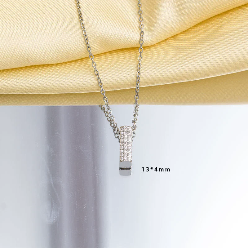 Jewelry Necklace Copper Gemstone Letter Electroplated - Image 14