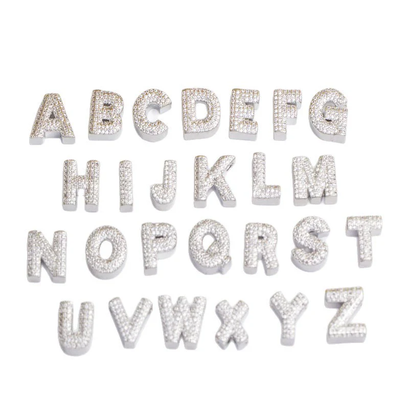 Jewelry Necklace Copper Gemstone Letter Electroplated - Image 5