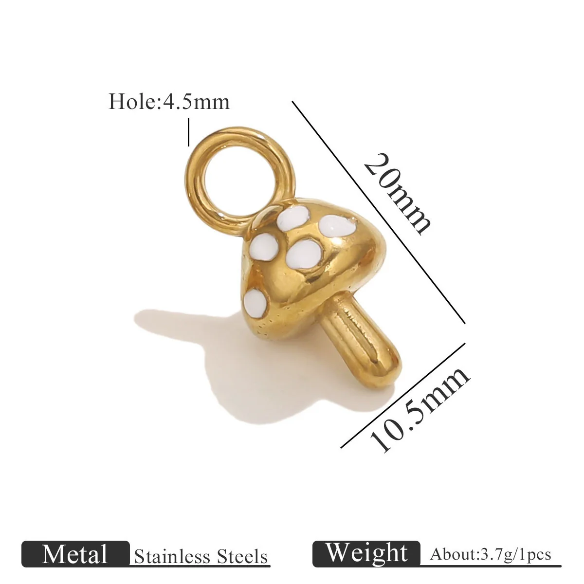 Jewelry Necklace Pendant Stainless Steel French Retro Flower Asymmetrical Petal Electroplated - Image 10