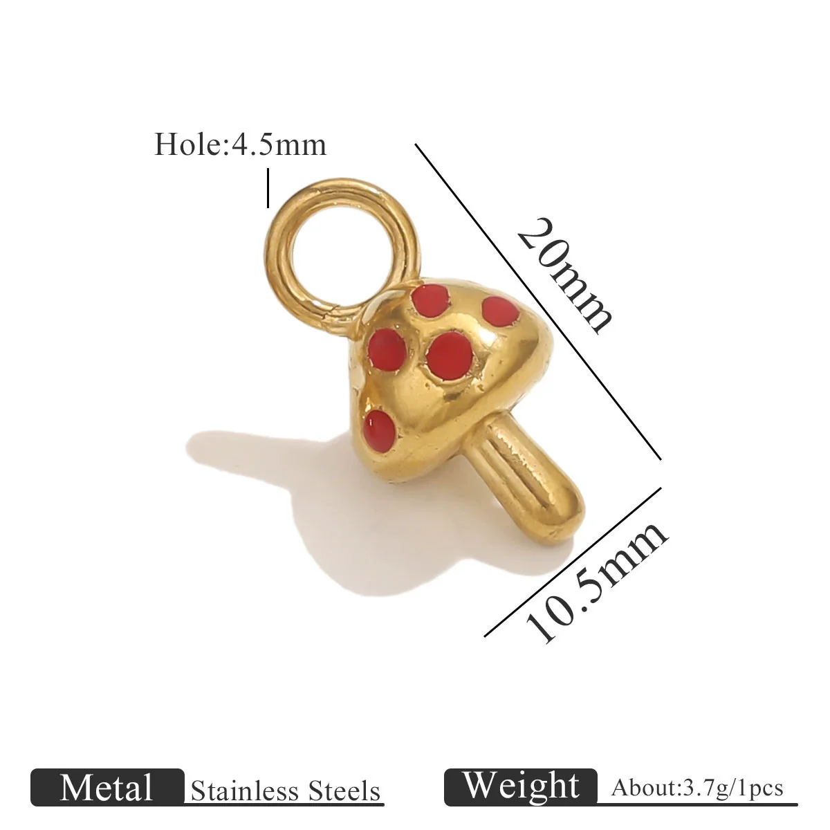 Jewelry Necklace Pendant Stainless Steel French Retro Flower Asymmetrical Petal Electroplated - Image 11