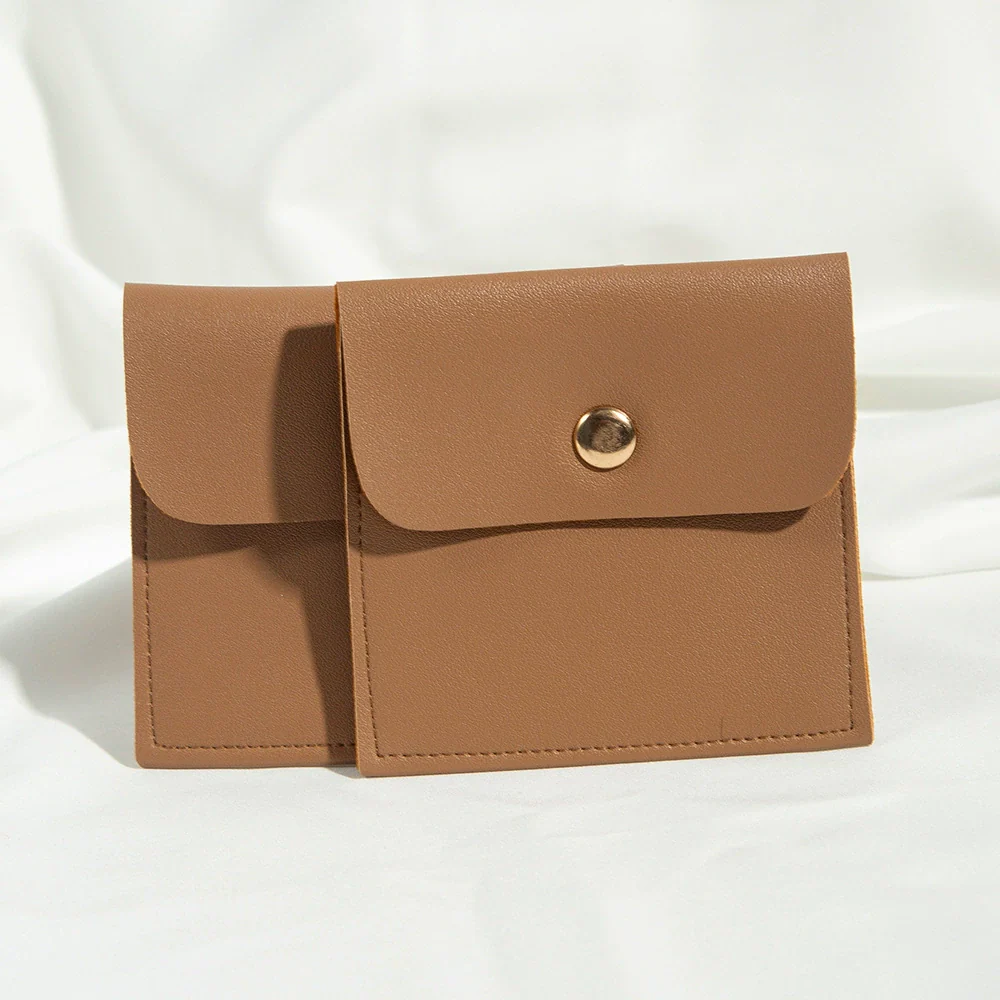 Jewelry Packaging Bag Pu Leather Flap Snap Pocket Embossing Style - Image 12