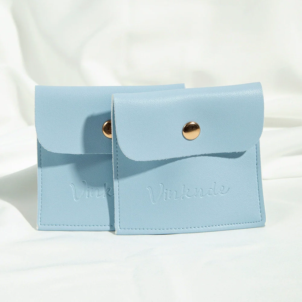 Jewelry Packaging Bag Pu Leather Flap Snap Pocket Embossing Style - Image 7