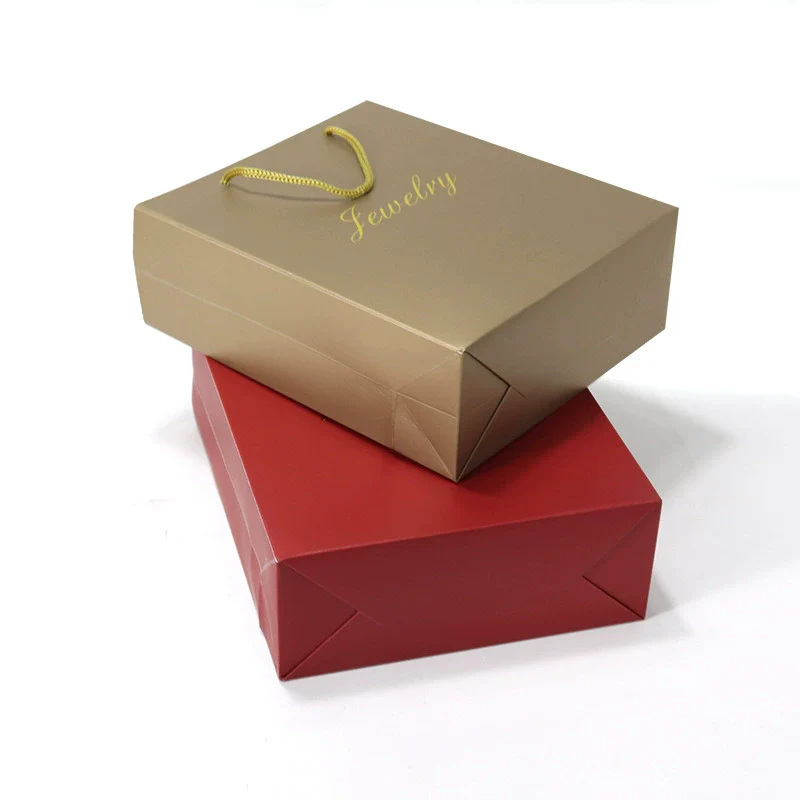 Jewelry Packaging Box And Handheld Paper Bag Made Of Paper And Cardboard