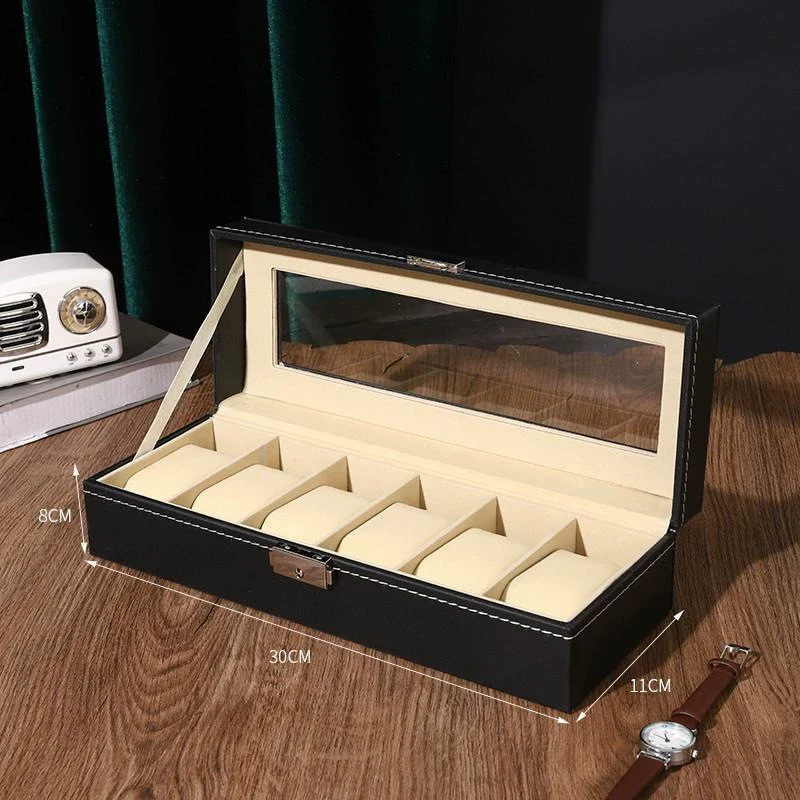 Jewelry Packaging Box Pu Material Pinhole Pattern Antique - Image 3
