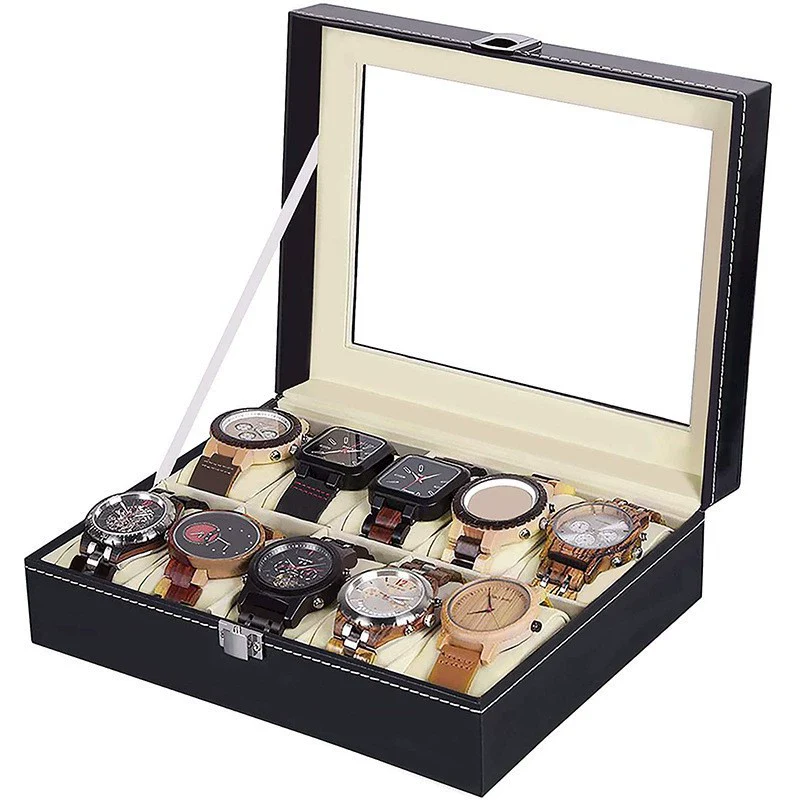 Jewelry Packaging Box Pu Material Pinhole Pattern Antique - Image 8