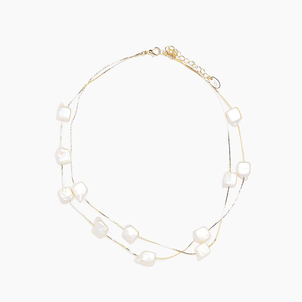 Jewelry Pearl Box Chain Necklace For Women Fashion Natural Pearl Style - Image 9