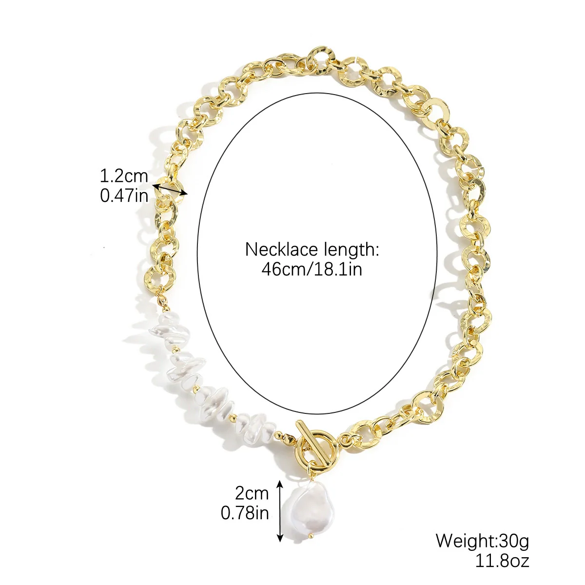 Jewelry Pearl Long Yshaped Necklace Geometric Twisted Chain - Image 11
