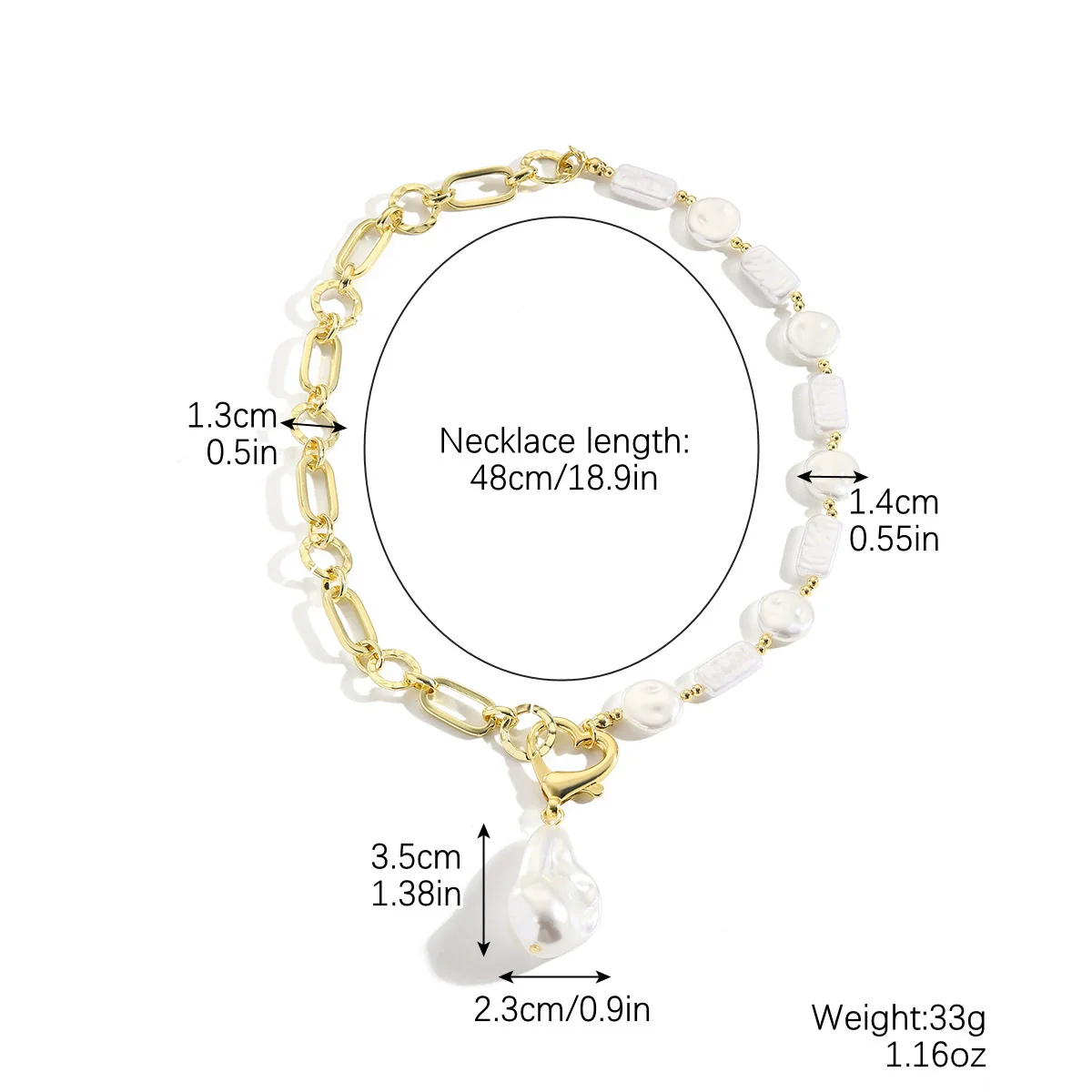 Jewelry Pearl Long Yshaped Necklace Geometric Twisted Chain - Image 12