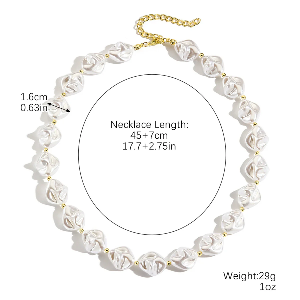 Jewelry Pearl Long Yshaped Necklace Geometric Twisted Chain - Image 9