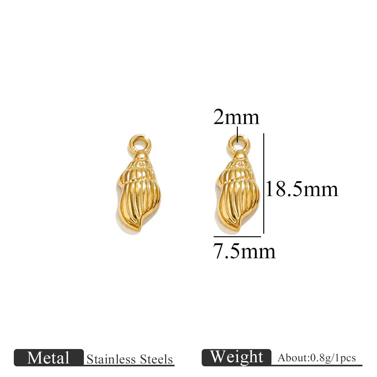 Jewelry Pendant Marine Series Stainless Steel Electroplated Seahorse Crab - Image 8