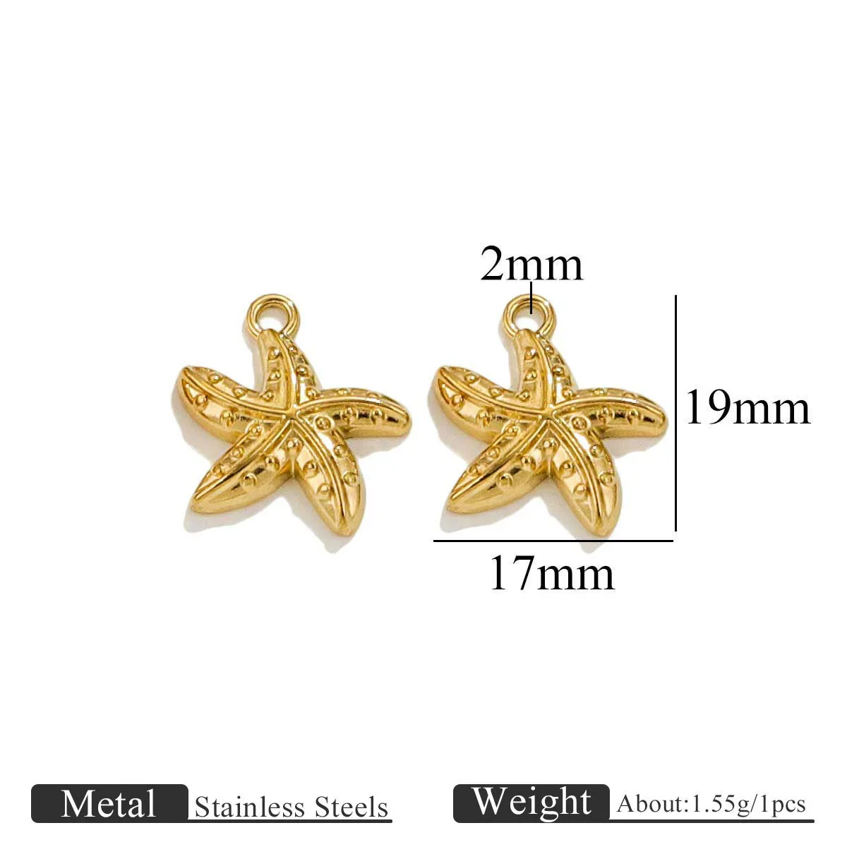 Jewelry Pendant Marine Series Stainless Steel Electroplated Seahorse Crab - Image 9