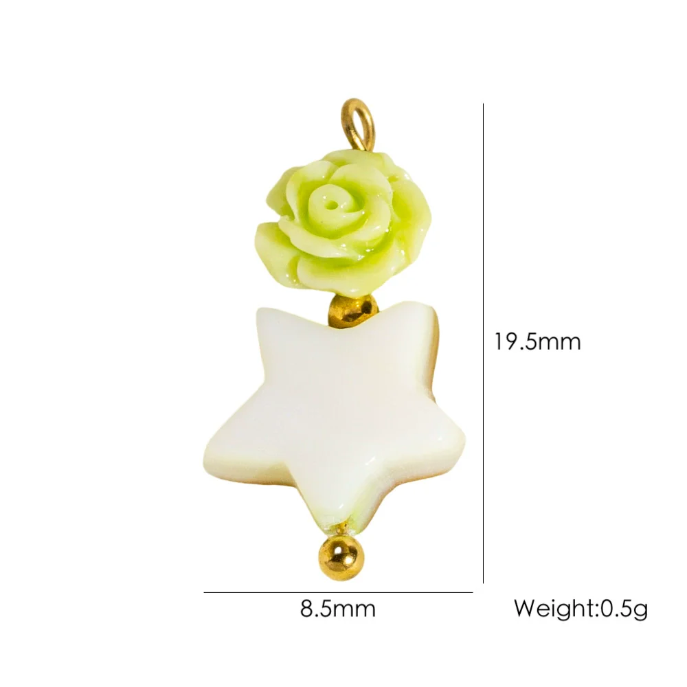 Jewelry Pendant Natural Stone Pearl Stainless Steel Geometric Electroplated Handmade - Image 35