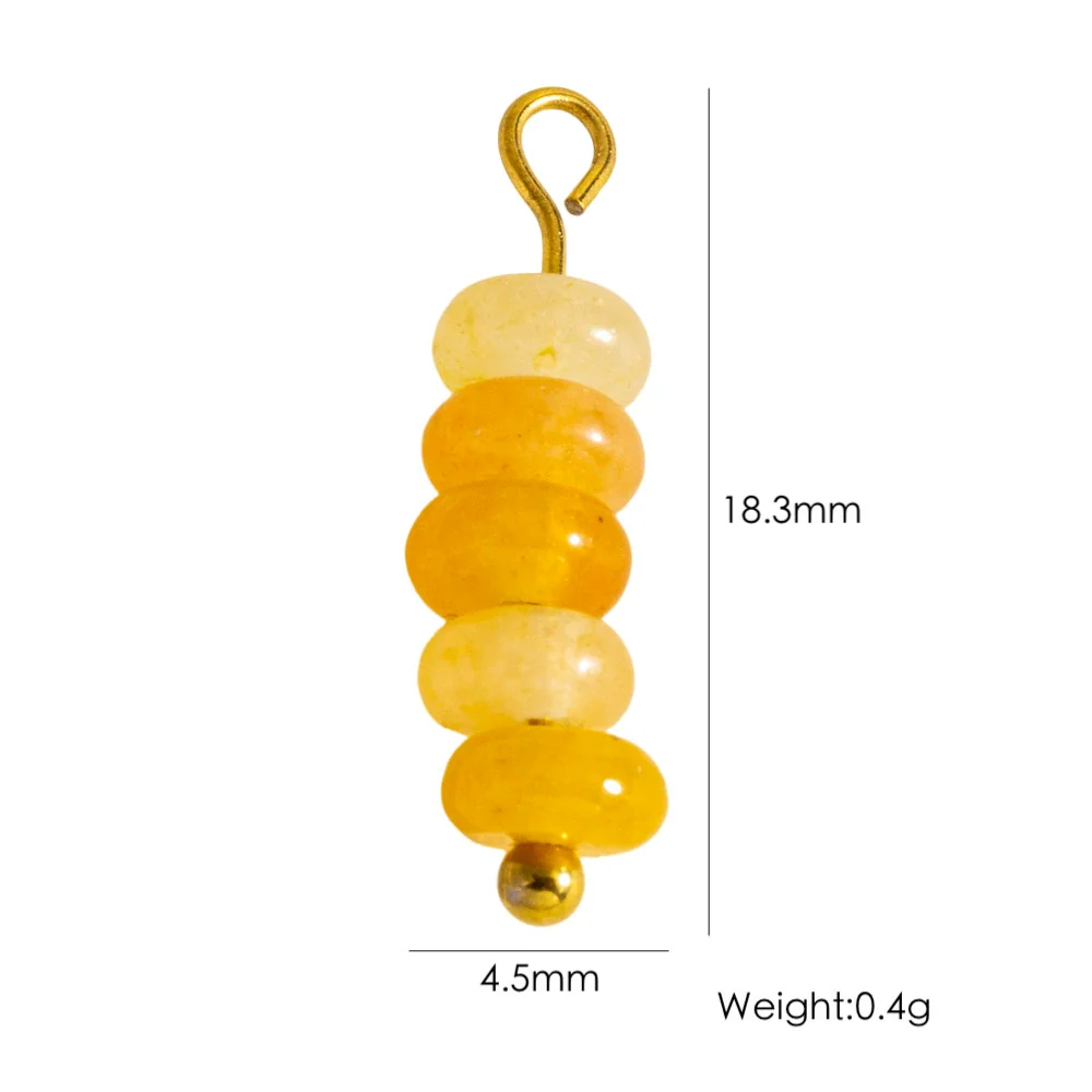 Jewelry Pendant Natural Stone Pearl Stainless Steel Geometric Electroplated Handmade - Image 41