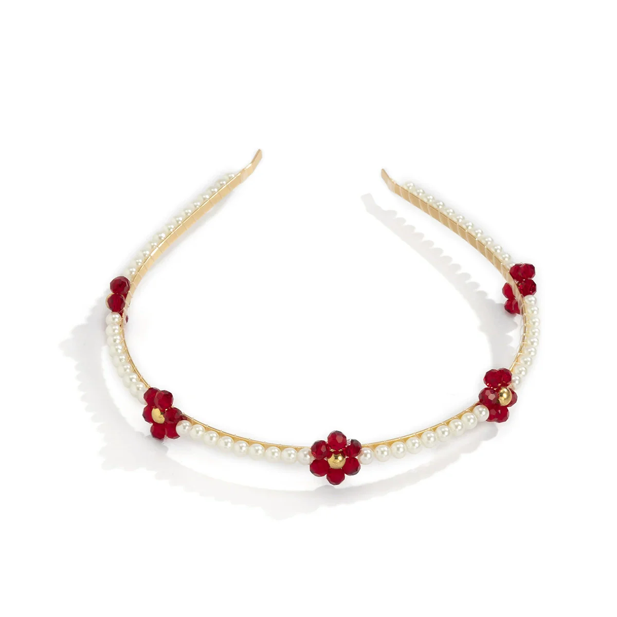 Jewelry Plastic Resin Pastoral Daisy Woven Hairband For Women - Image 4