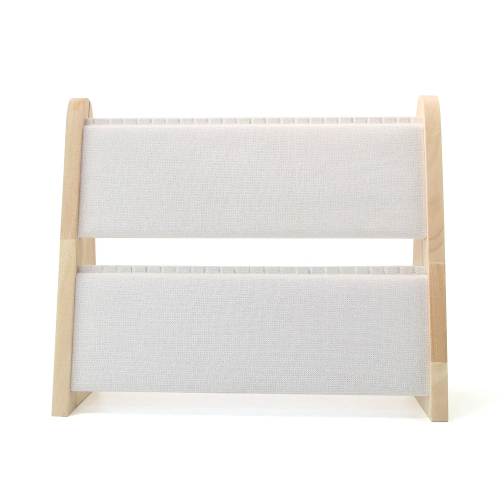 Jewelry Rack Bamboo Wood Geometric Style For Display - Image 8