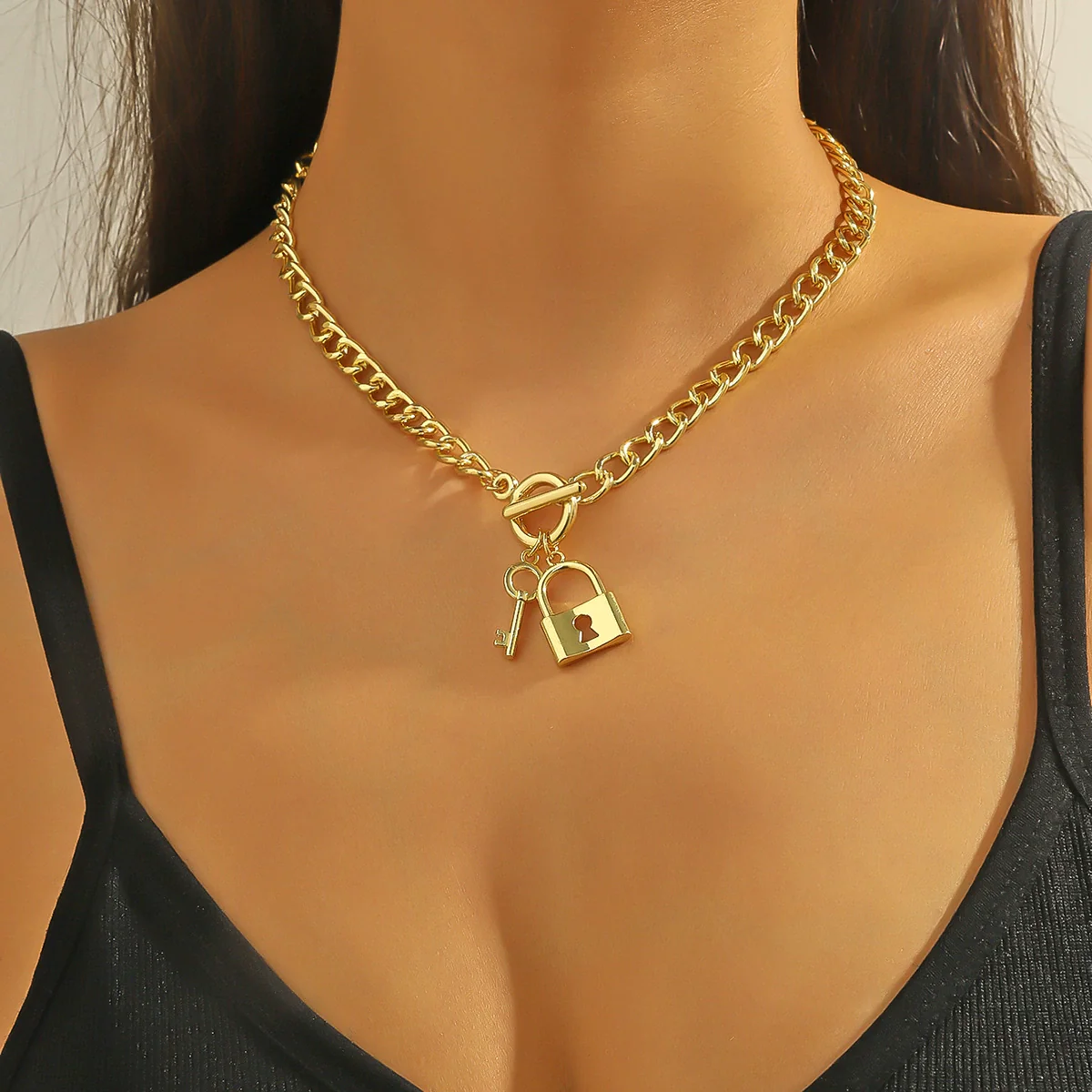 Jewelry Replaceable Pendant Necklace Alloy Drop Shape Star Geometric Diamond Ochain Women's - Image 4
