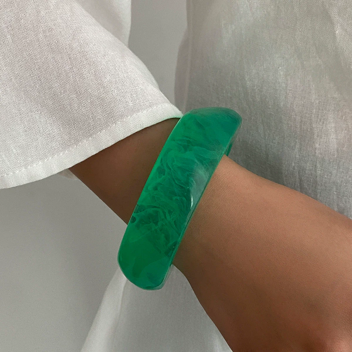 Jewelry Resin Bracelet Geometric Irregular Polish Women's Bracelet - Image 3