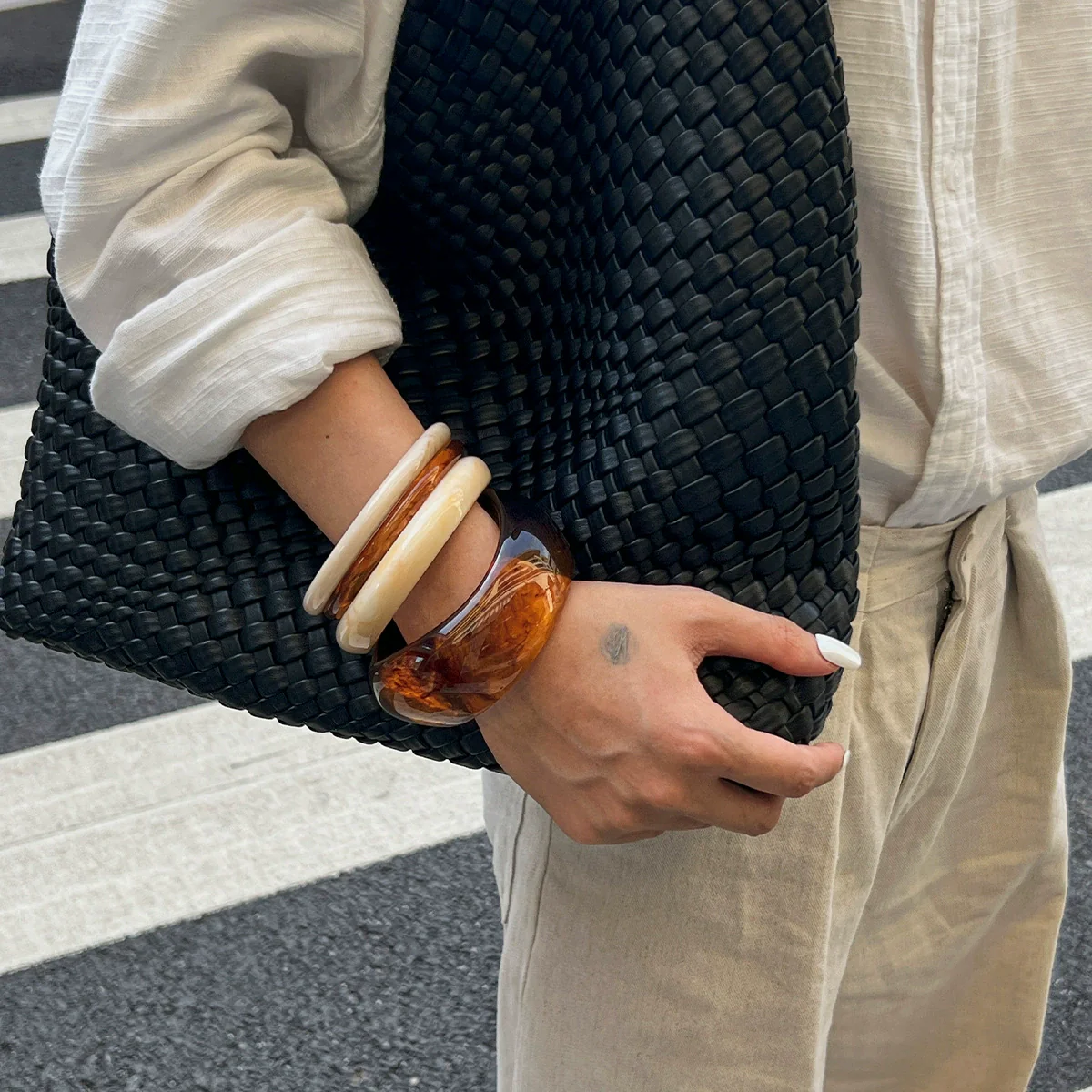 Jewelry Resin Geometric Handmade Niche Bracelet