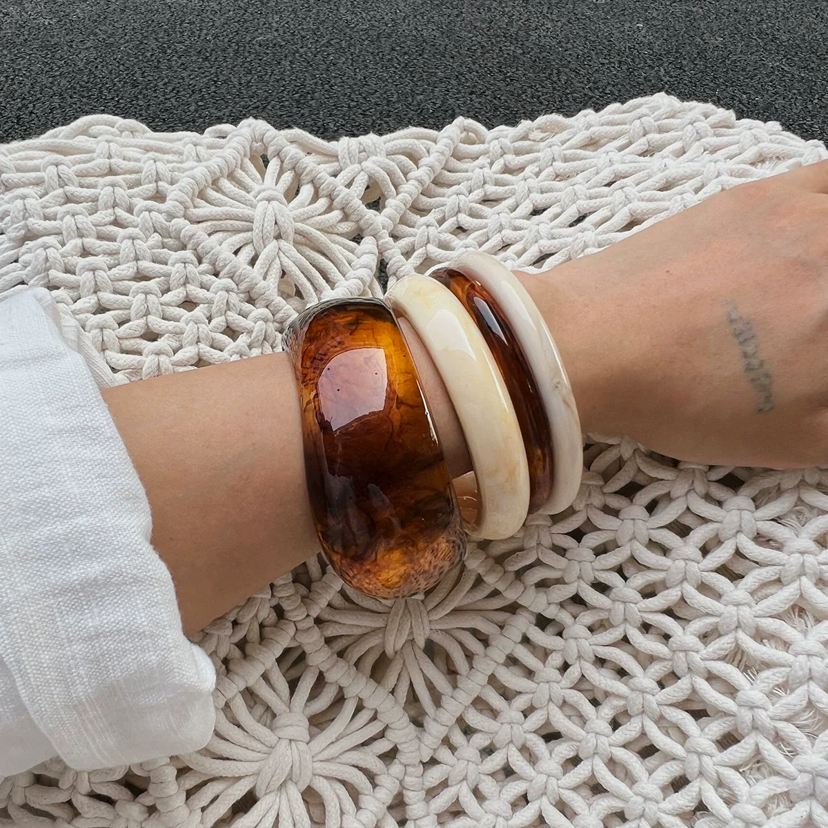 Jewelry Resin Geometric Handmade Niche Bracelet - Image 2