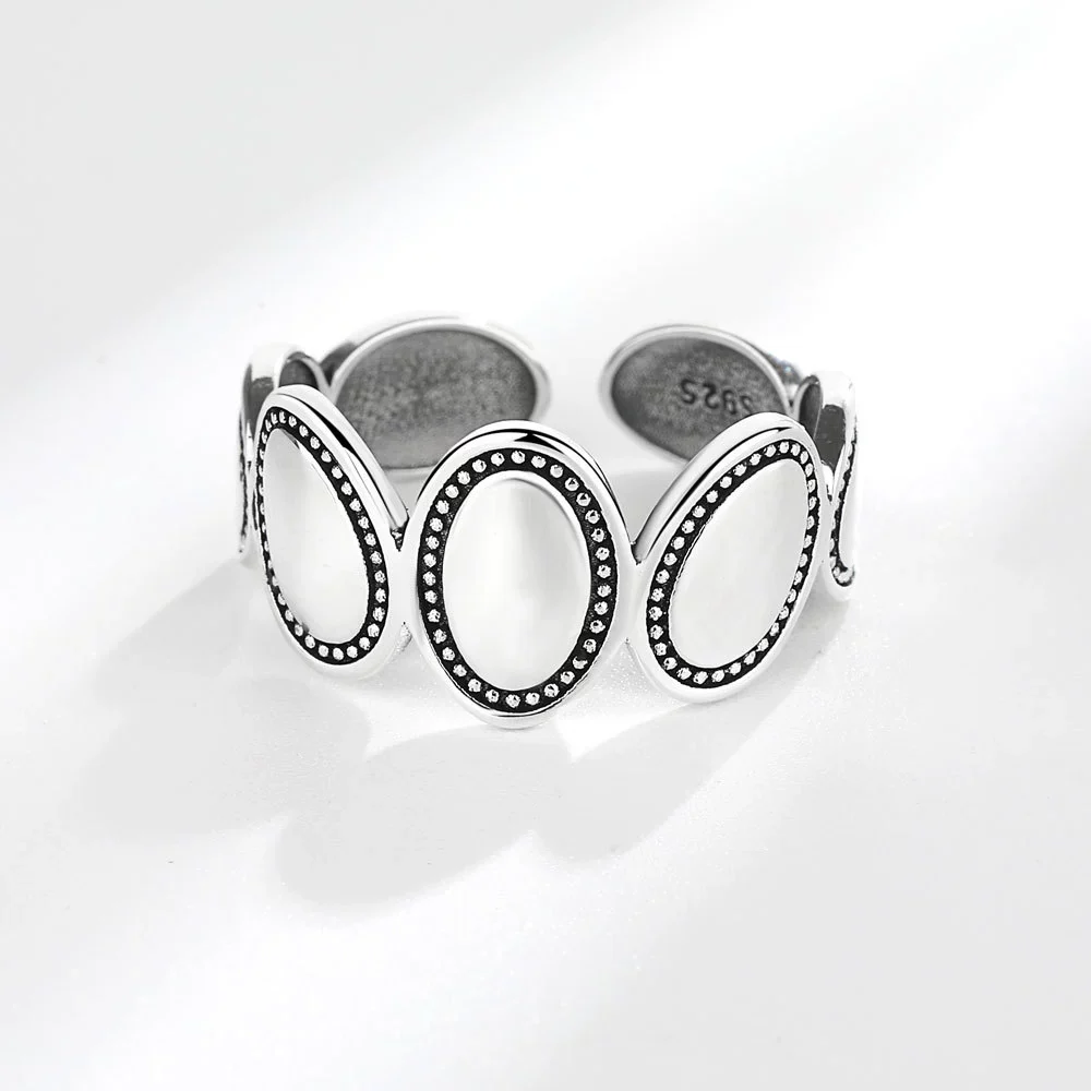 Jewelry Retro Oval Copper Ring With Animal Zodiac Pattern And Electroplating Treatment For Women - Image 3