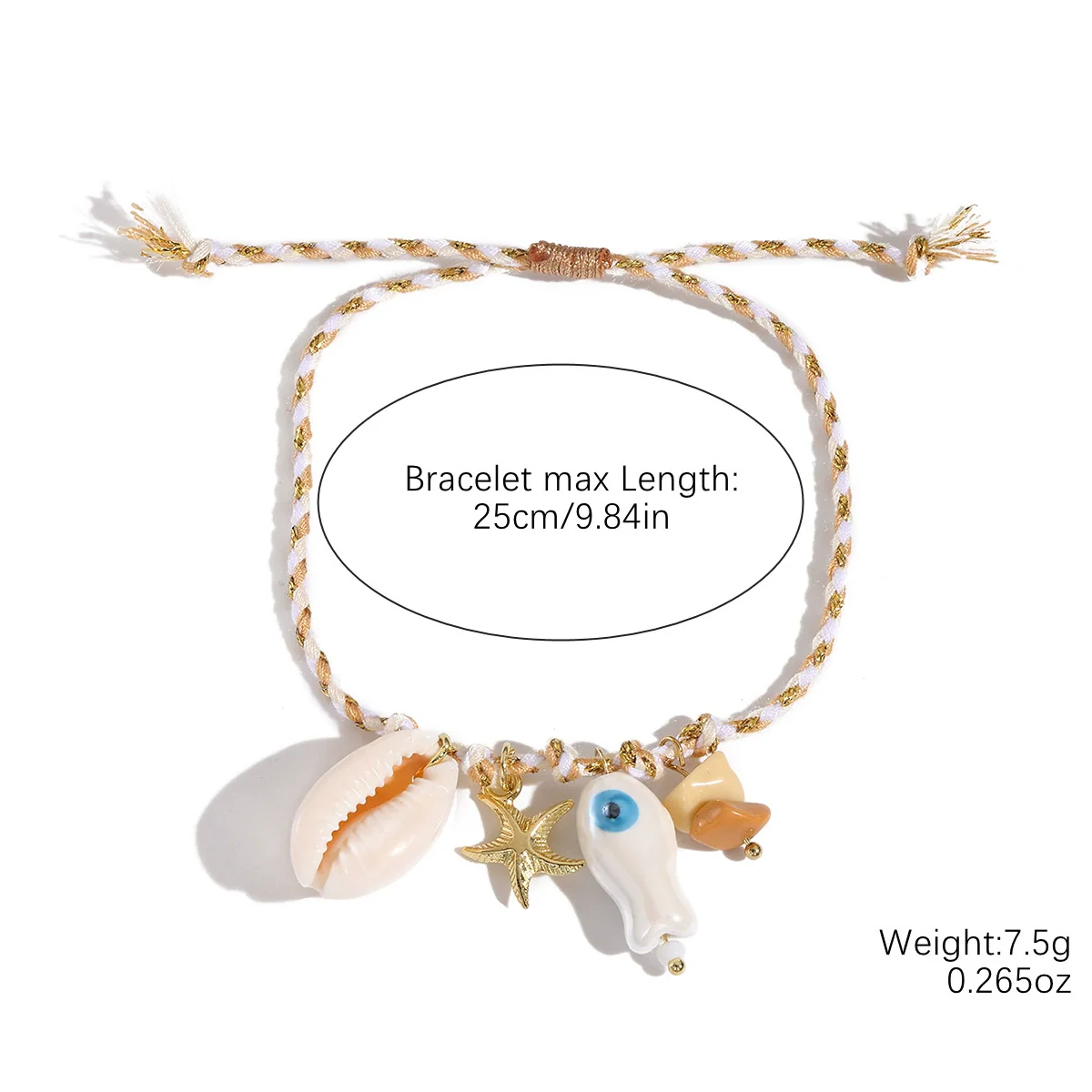 Jewelry Shell Starfish Ceramic Small Fish Pendant Hand Knitted Minimalist Women's Clavicle Chain Necklace - Image 14