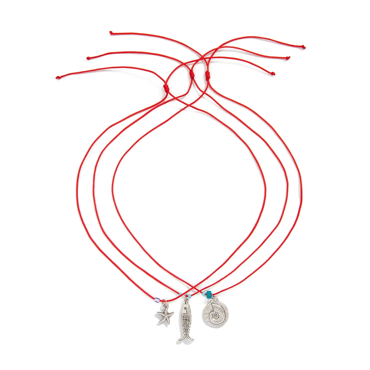 Jewelry Small Fish Shell Pendant Clavicle Chain Stacked Wear Rice Beads Alloy Animal Zodiac Electroplated Necklace For Women - Image 5