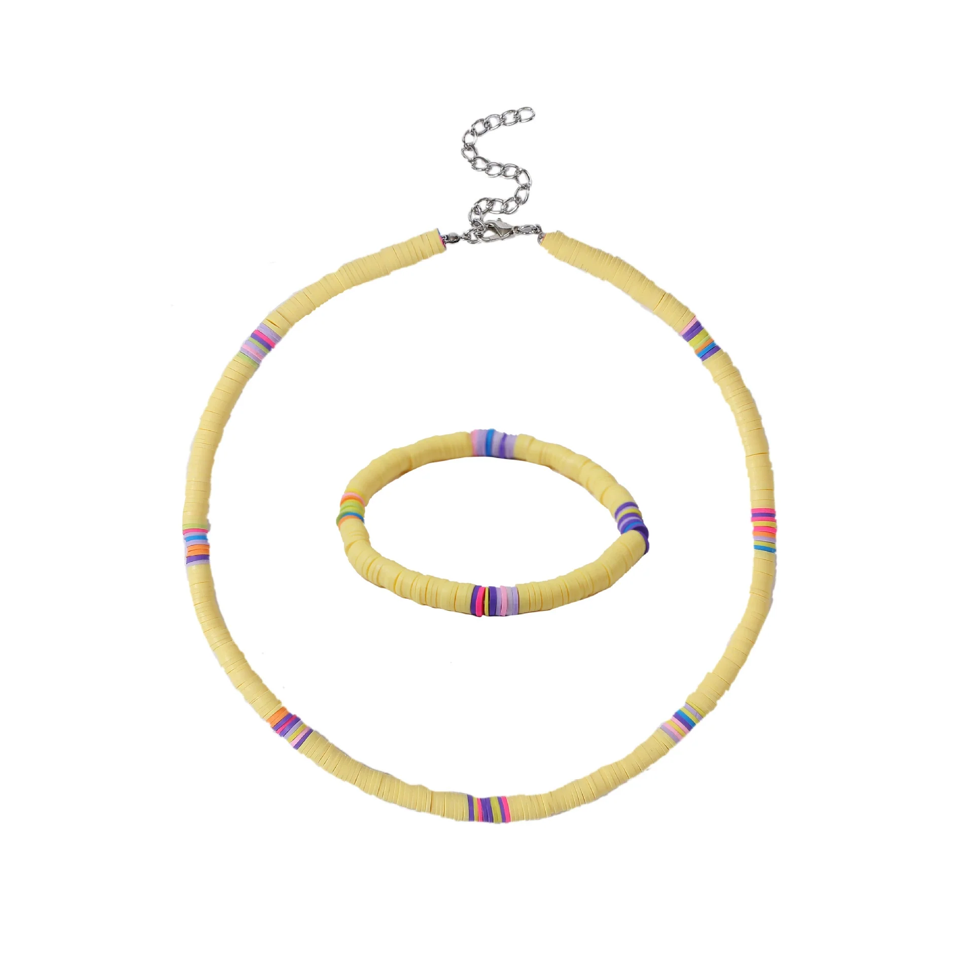 Jewelry Soft Pottery Bracelet Geometric Handmade For Girls - Image 14