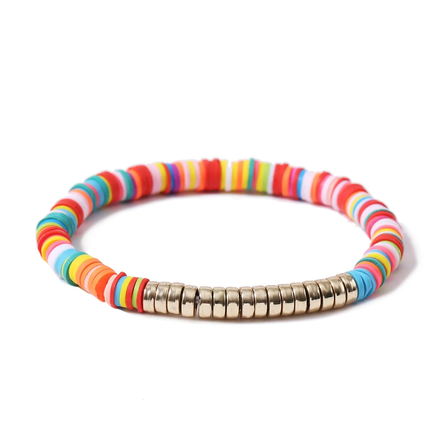 Jewelry Soft Pottery Bracelet Geometric Handmade For Girls - Image 16