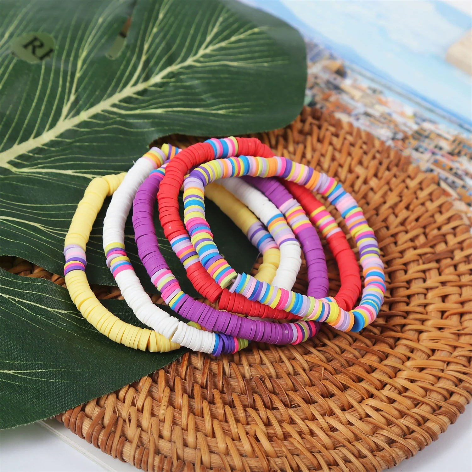 Jewelry Soft Pottery Bracelet Geometric Handmade For Girls - Image 3