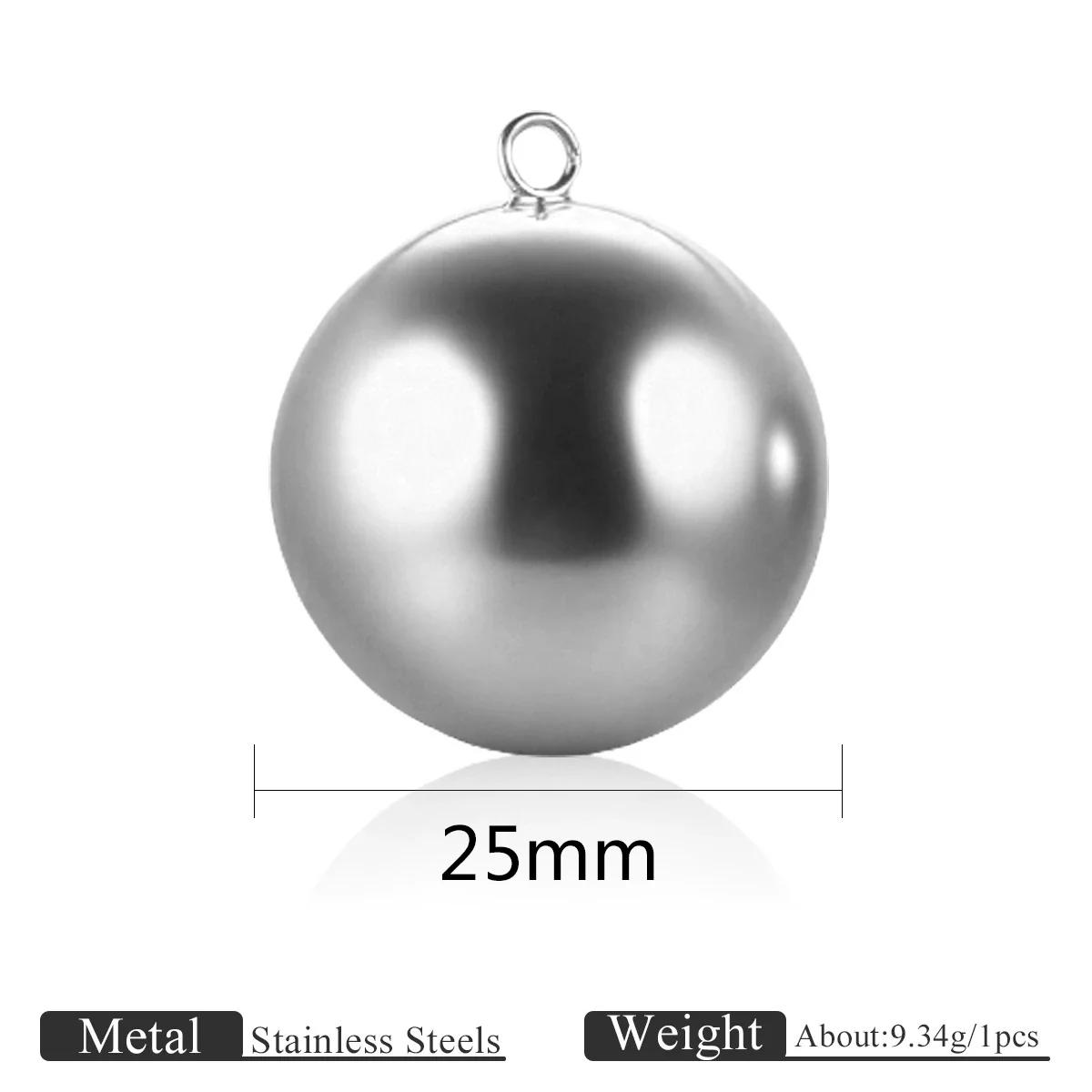 Jewelry Stainless Steel Ball Pendant Goldplated Polished Diy Accessories - Image 11