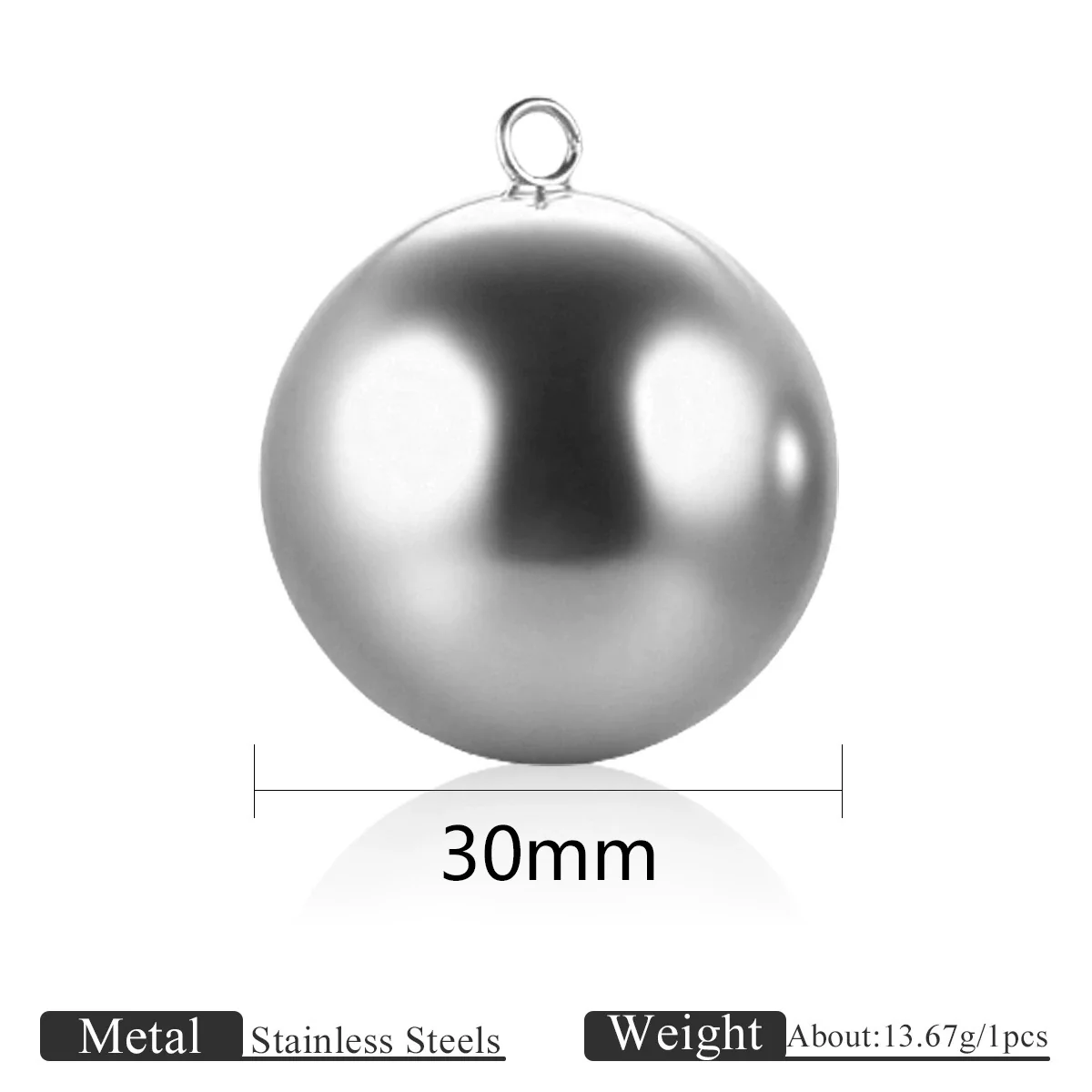 Jewelry Stainless Steel Ball Pendant Goldplated Polished Diy Accessories - Image 12