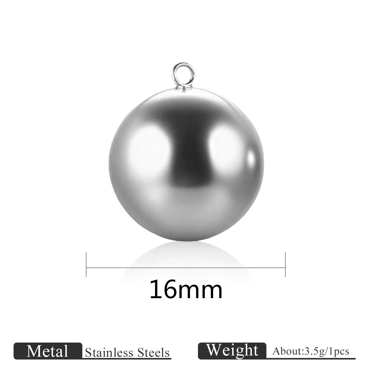 Jewelry Stainless Steel Ball Pendant Goldplated Polished Diy Accessories - Image 7