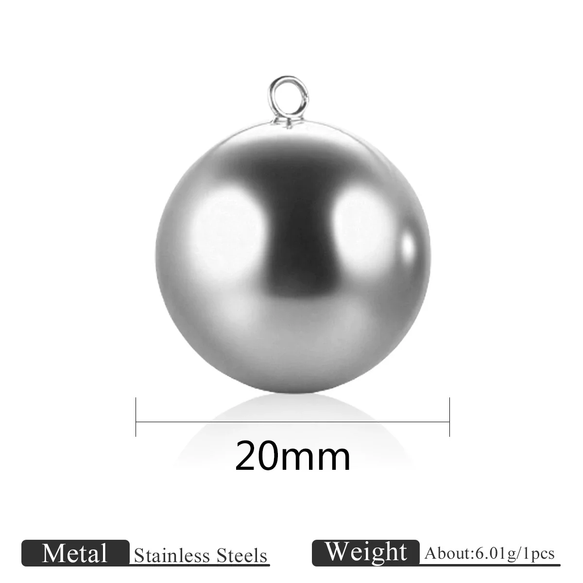Jewelry Stainless Steel Ball Pendant Goldplated Polished Diy Accessories - Image 9