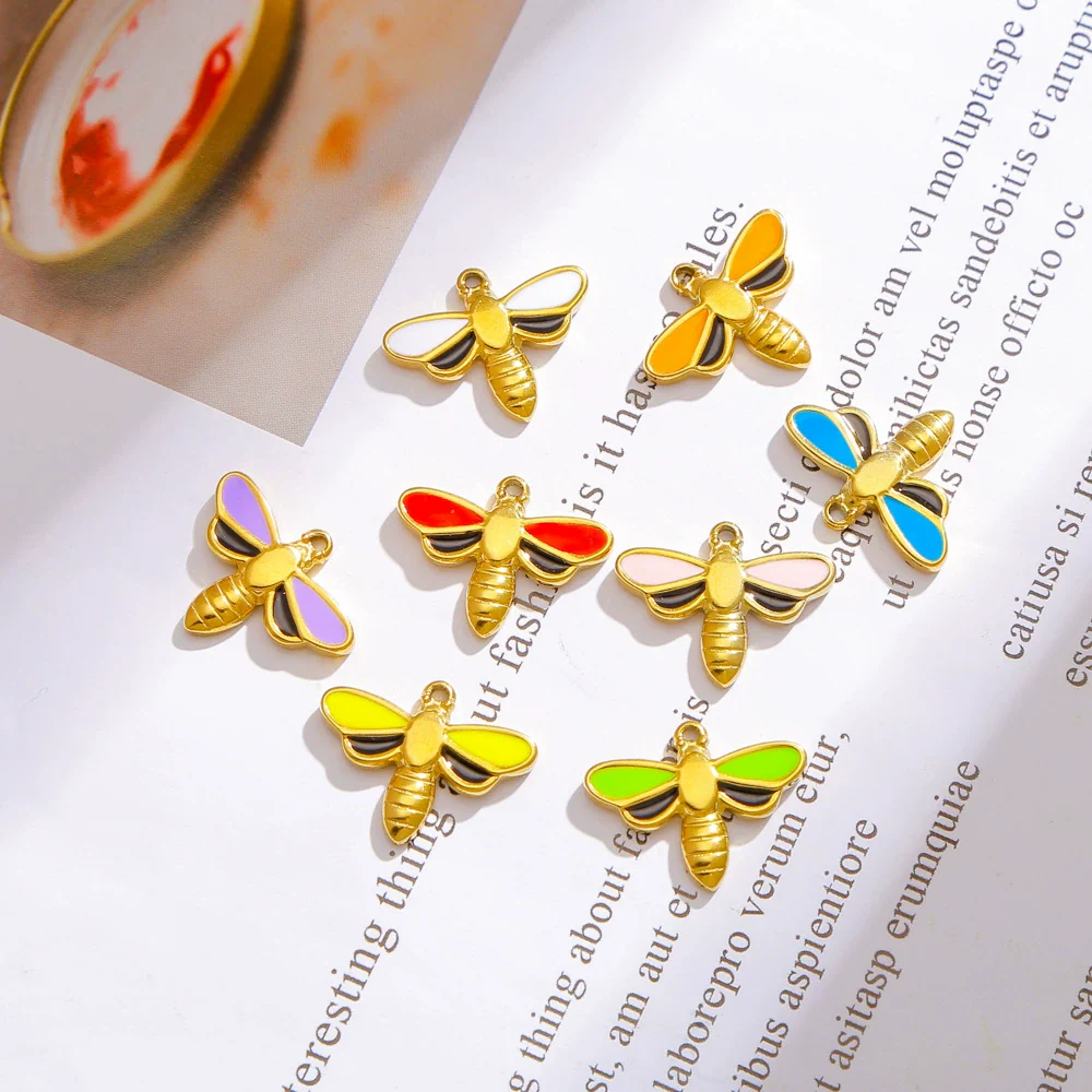Jewelry Stainless Steel Dragonfly Pendant Electroplating Accessories For Bracelet Necklace Earrings - Image 3