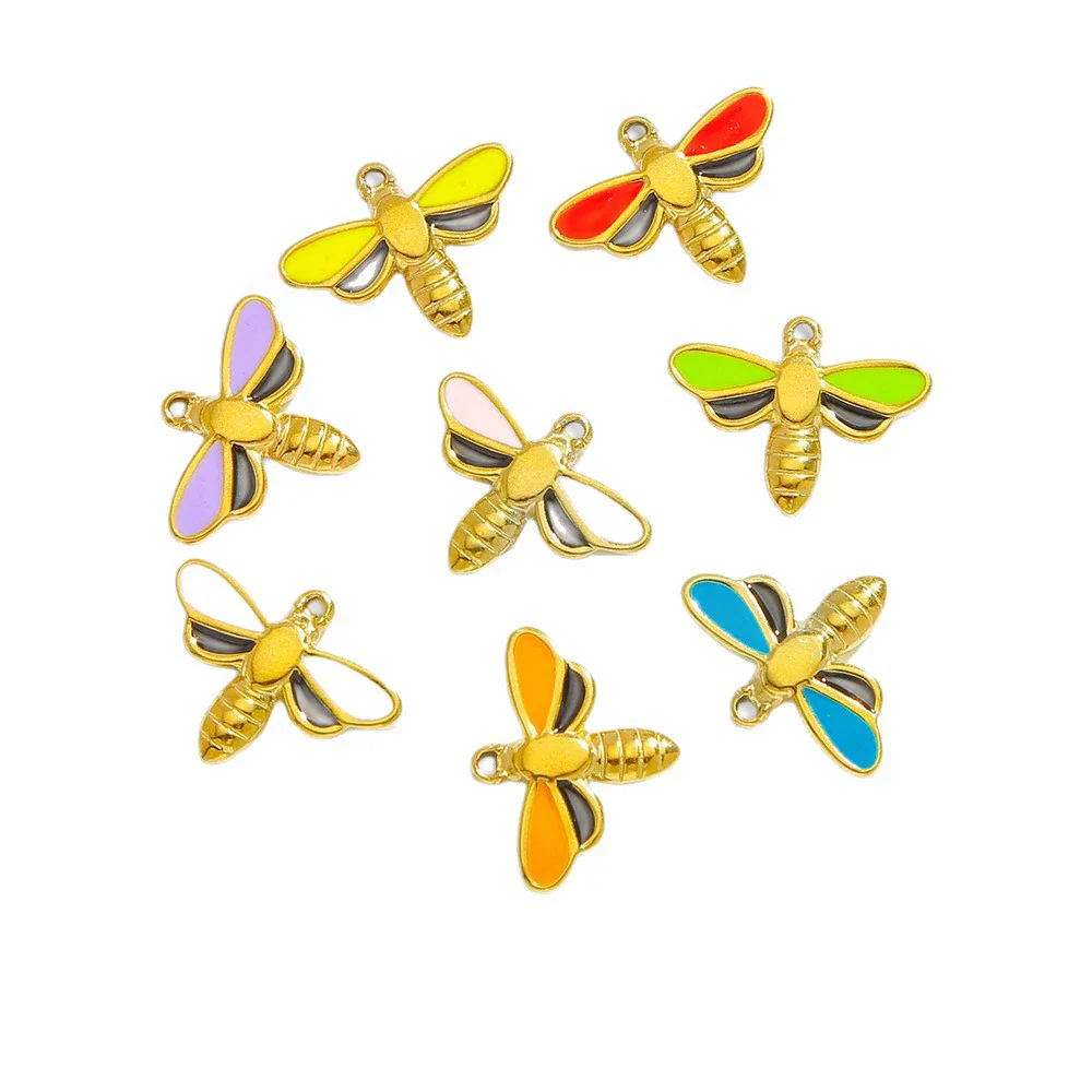 Jewelry Stainless Steel Dragonfly Pendant Electroplating Accessories For Bracelet Necklace Earrings - Image 4