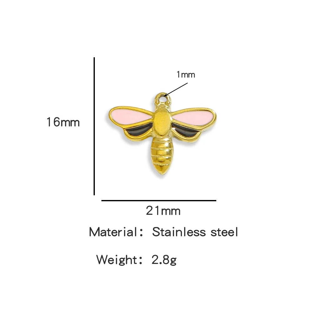 Jewelry Stainless Steel Dragonfly Pendant Electroplating Accessories For Bracelet Necklace Earrings - Image 6