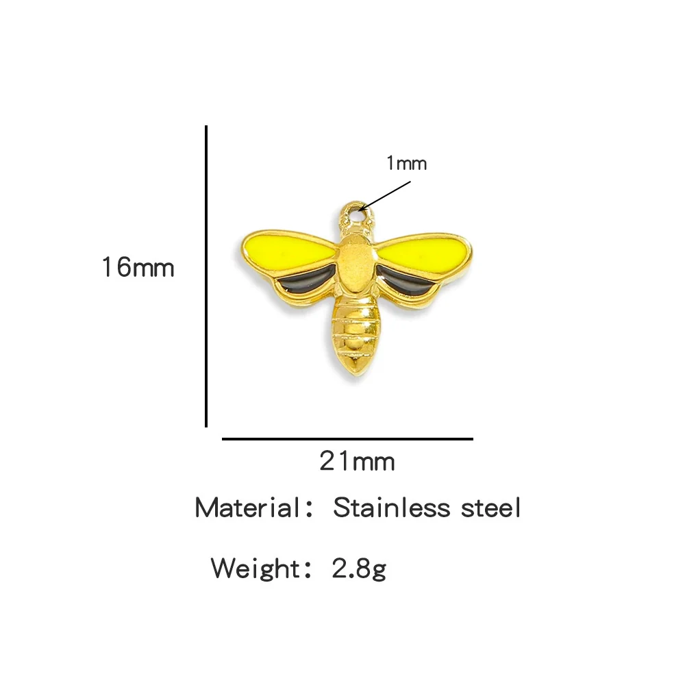 Jewelry Stainless Steel Dragonfly Pendant Electroplating Accessories For Bracelet Necklace Earrings - Image 7