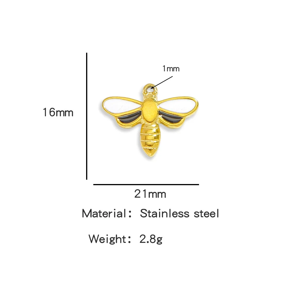 Jewelry Stainless Steel Dragonfly Pendant Electroplating Accessories For Bracelet Necklace Earrings - Image 8