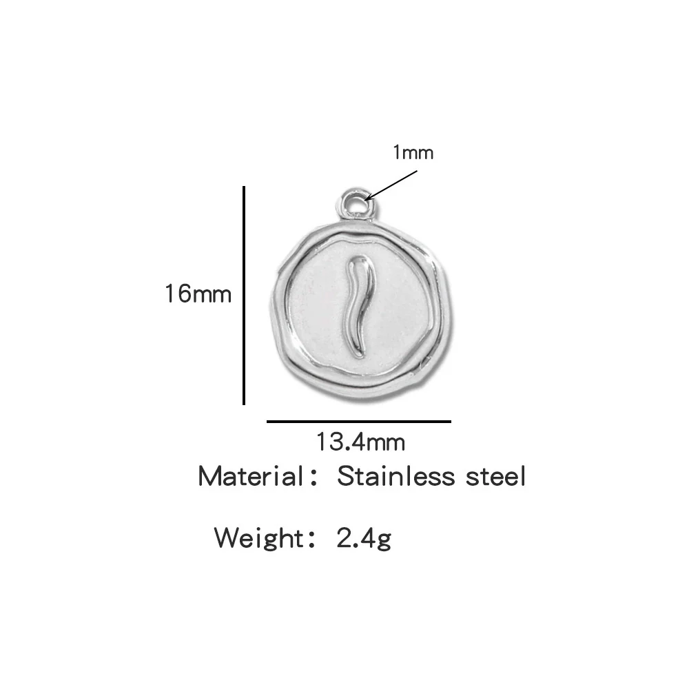 Jewelry Stainless Steel Fourleaf Clover Pendant Electroplating Accessories Including Heart Star Butterfly Cross Shapes - Image 38