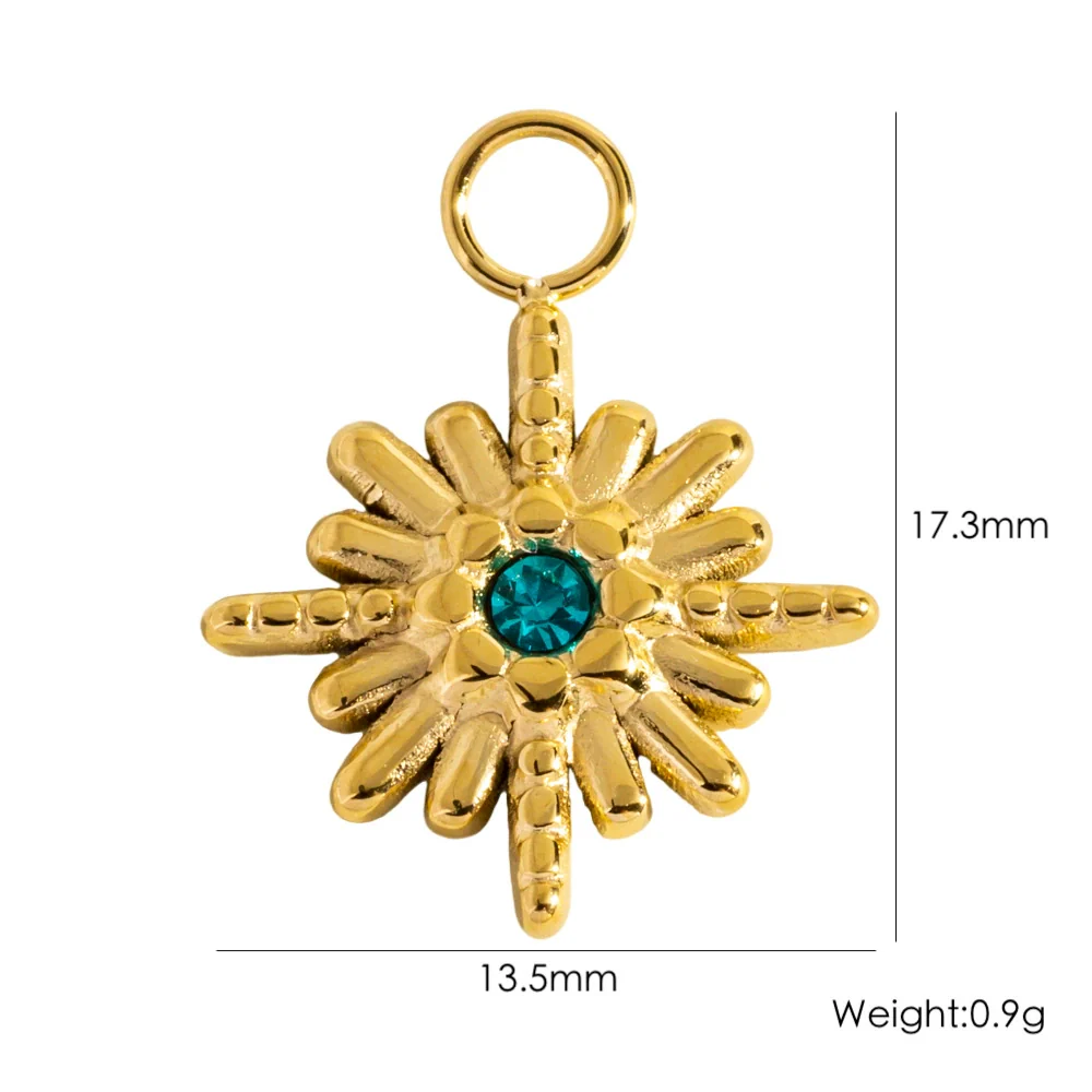 Jewelry Stainless Steel Geometric Electroplated Pendant Necklace Earrings Accessories - Image 15