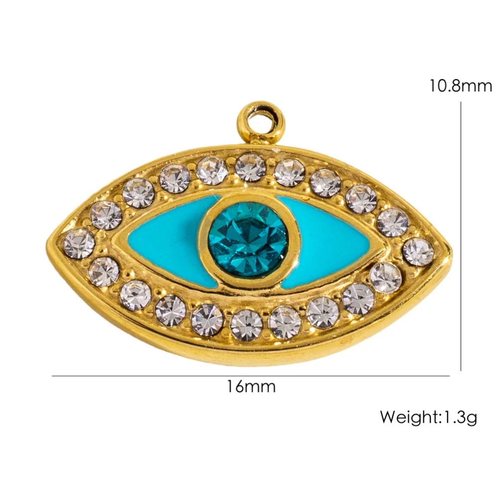 Jewelry Stainless Steel Geometric Electroplated Pendant Necklace Earrings Accessories - Image 16
