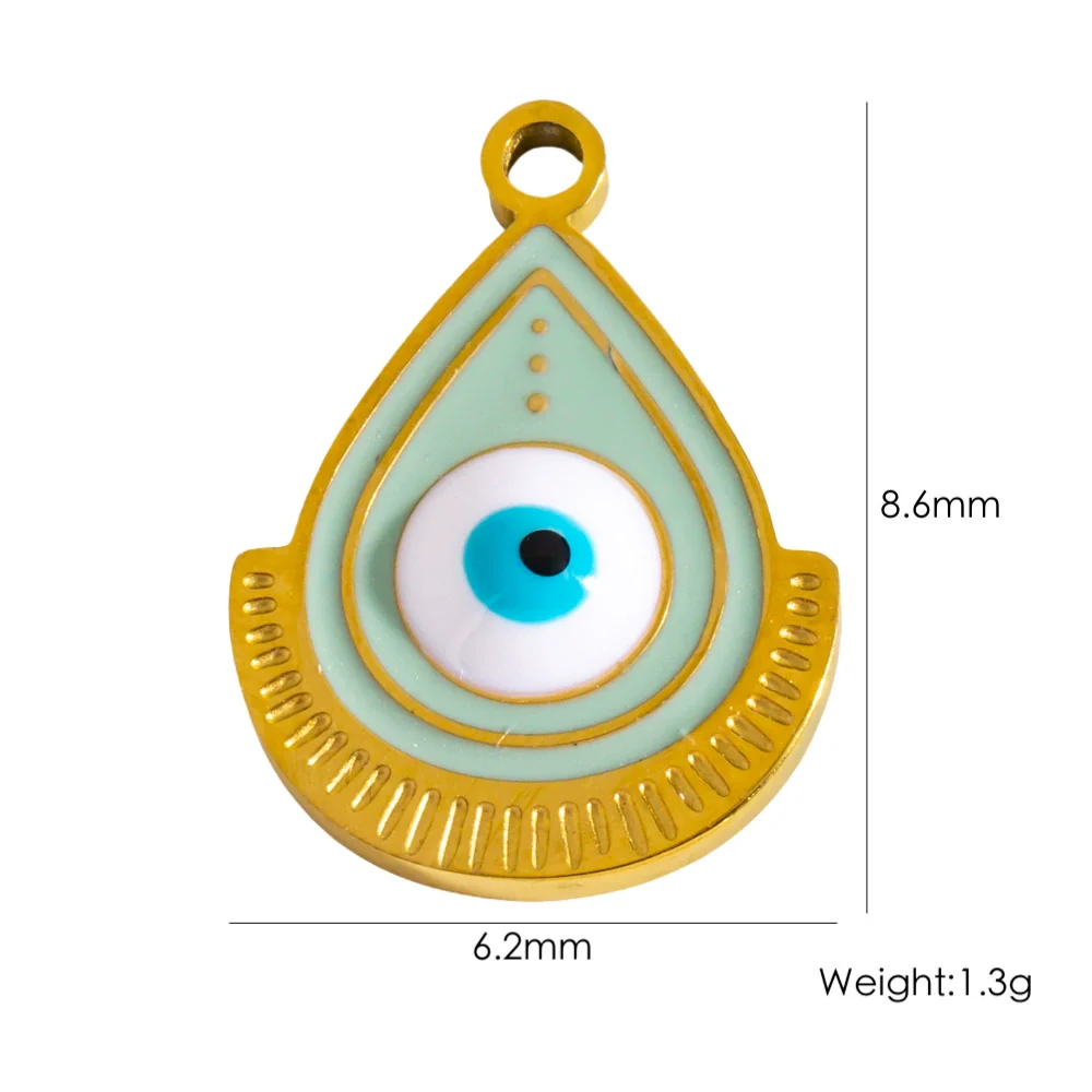 Jewelry Stainless Steel Geometric Electroplated Pendant Necklace Earrings Accessories - Image 20