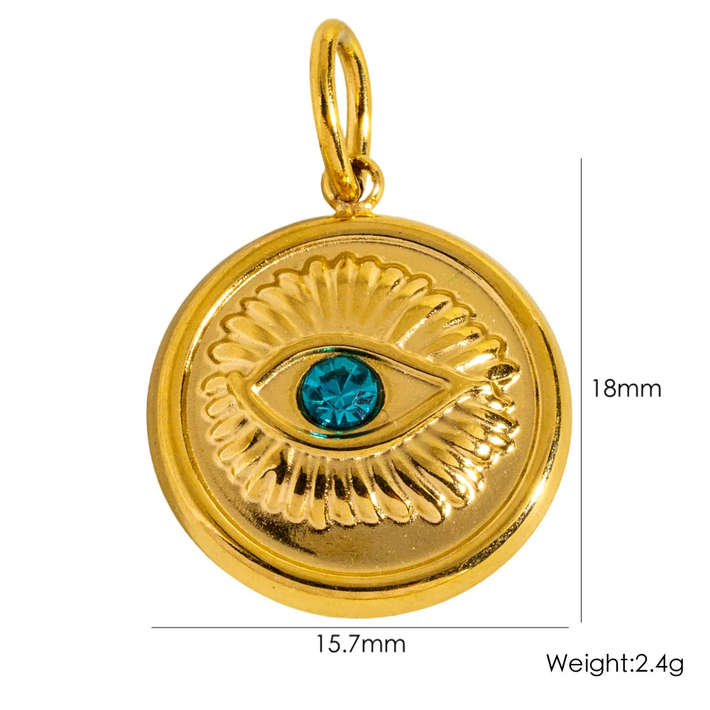 Jewelry Stainless Steel Geometric Electroplated Pendant Necklace Earrings Accessories - Image 27