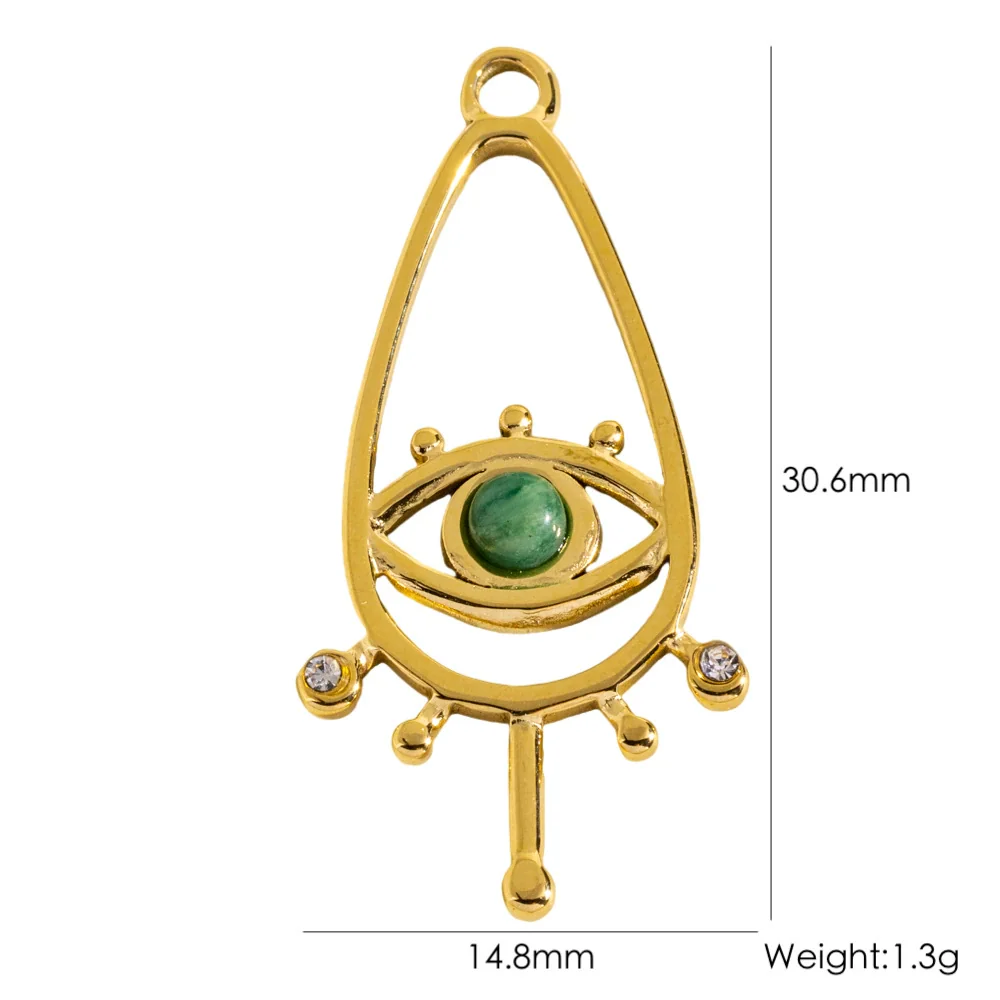 Jewelry Stainless Steel Geometric Electroplated Pendant Necklace Earrings Accessories - Image 29